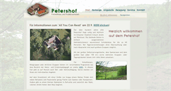 Desktop Screenshot of petershof-erbuch.de