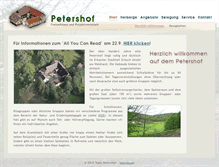 Tablet Screenshot of petershof-erbuch.de